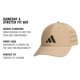 thumbnail image 2 of Gorra de béisbol adidas Gameday para hombre, con ajuste elástico, color beige, 2 of 7