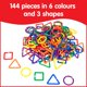 thumbnail image 3 of Linking Shapes edxeducation 144 piezas, 6 colores, 3 of 7