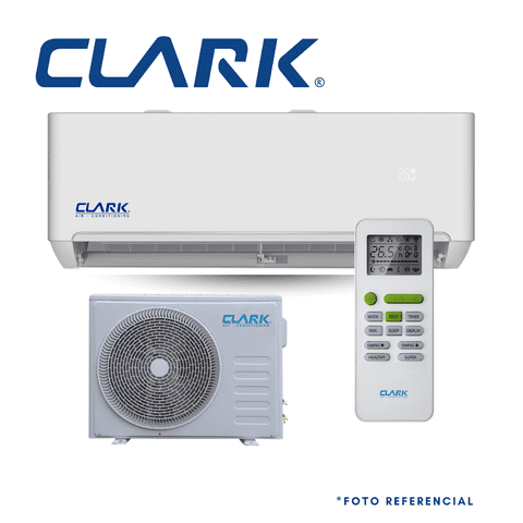 Clark - Aire Acondicionado Split Muro 9.000Btu/Hr. On/Off