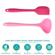 thumbnail image 3 of Juego de 2 utensilios de cocina de silicona antiadherentes, resistentes al calor y saludables., 3 of 5