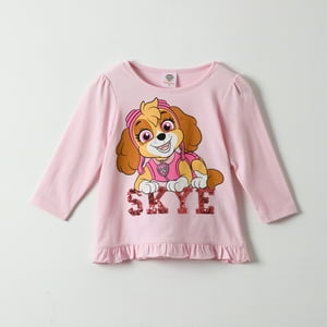 Polera Manga Larga Niña Happy Rosado Paw Patrol