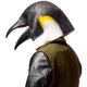 thumbnail image 4 of Máscara PartyHop Penguin Halloween con forma de animal de látex con cabeza completa, 4 of 7