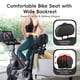 thumbnail image 3 of Asiento de bicicleta COOLWUFAN de gran tamaño con respaldo ajustable, 3 of 9