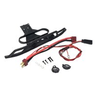 Magideal - Parachoques Delantero De Coche Rc Con Luces Led, Reemplazo De Parachoques De Amortiguador De Choque Para 144010 1:14, Coche De Control