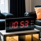 thumbnail image 2 of Reloj Digital Luz Led Pared Mural Iluminado Numeros Rojos negro, 2 of 6
