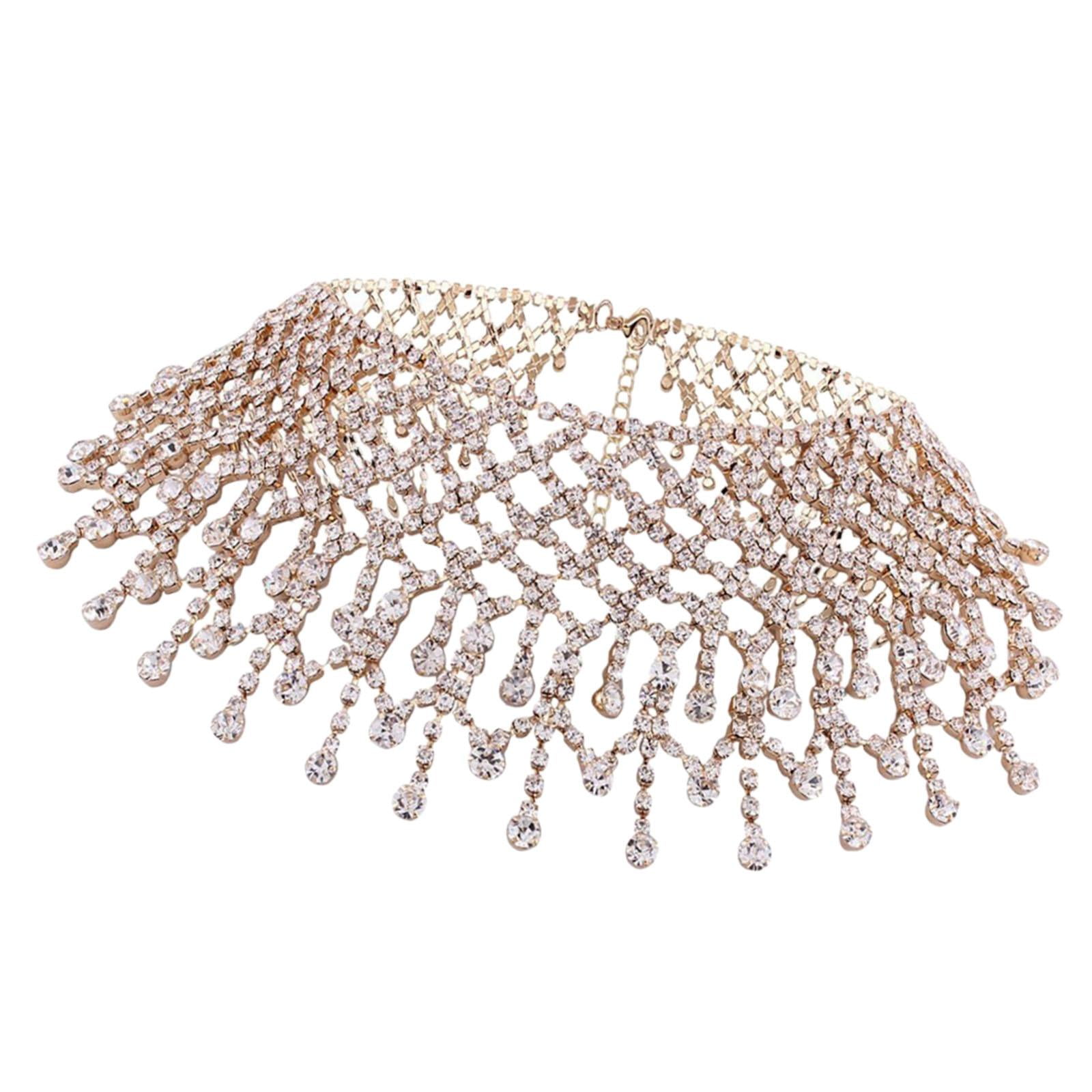 Magideal - Borla Collar Gargantilla Accesorios De Moda Colgante Para Navidad - Dorado