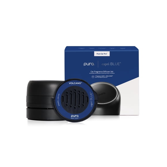 Set de difusores para coche Capri Blue Volcano Pura Car Pro con recambios