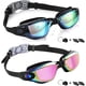 thumbnail image 1 of Gafas de natación de silicona antivaho y anti-UV (paquete de 2) para adultos, hombres, mujeres y jóvenes., 1 of 7