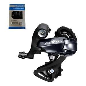 Desviador Trasero 9V Shimano Rd-R3000-Ss Sora Pata De Cambio Negro Corto
