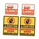thumbnail image 2 of 4 Pegatinas Para Puertas Automáticas, Pegatina De Advertencia Para Puertas Correderas Automáticas, 2 of 5