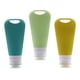 thumbnail image 2 of Juego de botellas de viaje de silicona Tamaño de viaje Tubos de 90 ml Accesorios recargables para jabón líquido, lociones, cremas Envases de líquidos 3 piezas, 2 of 5