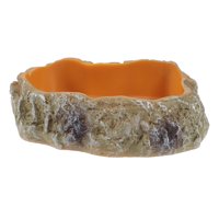 Ioensy - Plato De Agua Para Reptiles, Plato De Comida De Resina Para Rana, Camaleón, Dragón Barbudo Xs