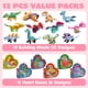 thumbnail image 2 of Bloques de construcción JOYIN con forma de dinosaurio de San Valentín con forma de corazón, 12 cajas, 2 of 7