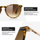 thumbnail image 3 of Gafas de sol SUNGAIT Vintage Round UV400 14 cm Unisex, 3 of 3