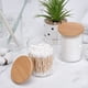 thumbnail image 3 of Juego dispensador de vidrio con soporte Qtip BKYFPQ, 2 tarros de boticario, 3 of 7
