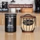 thumbnail image 3 of Soporte de filtro de café Yangbaga para 8-12 tazas con tapa de madera, negro, 3 of 8
