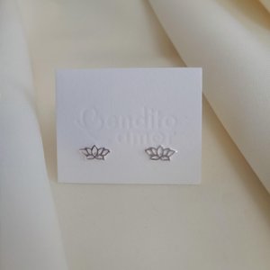 Bendito Amor - Aros Plata Flor De Loto