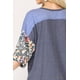 thumbnail image 3 of Top de Punto con Bloques de Color y Estampado Floral con Mangas Dolman, 3 of 5