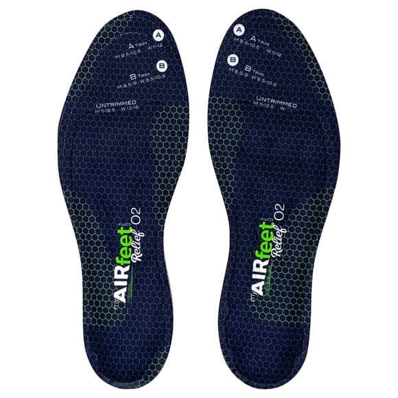 Plantillas AIR FEET Relief O2 S/M con soporte de arco