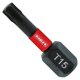 thumbnail image 1 of Broca Torx Drive Bit T15 de 1,3 cm de longitud, paquete de 5 unidades, 1/4 pulgadas, hexagonal, 1 of 1