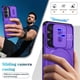 thumbnail image 5 of Funda para Samsung Galaxy S24 5G / S25 5G 6.2" con Soporte Plegable Invisible, Carga Inalámbrica Magnética MagSafe, Carcasa Deslizante para Cámara, Funda Protectora Resistente a Golpes y Caídas, Mora, 5 of 10