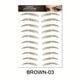 thumbnail image 1 of 1 sheet Long-Lasting 6D Hair-Like Eyebrow Tattoo Stickers - Waterproof Black and Brown Eyebrow Makeup Stickers, 1 of 3