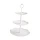 thumbnail image 2 of Bandeja De Frutas Secas, Soporte De Exhibición Para Platos De Comida, Vajilla Para Comedor, Postre, Hogar, 26cmx26cmx40cm, Redondo, Blanco, 2 of 3