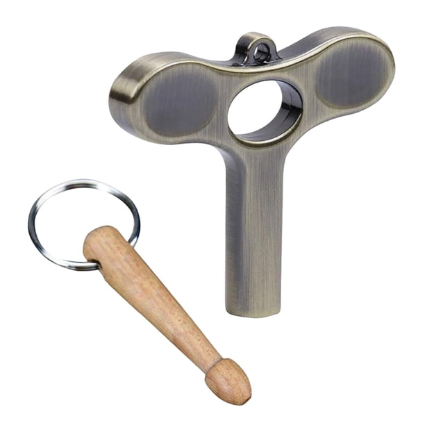 Broca para llave de afinación de tambor, llave y baqueta de afinador de tambor, llave de ajuste de llave de tambor para principiantes, accesorios para Argén