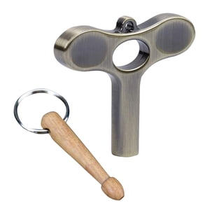 Magideal - Broca Para Llave De Afinación De Tambor, Llave Y Baqueta De Afinador De Tambor, Llave De Ajuste De Llave De Tambor Para Principiantes, Accesorios Para Argén