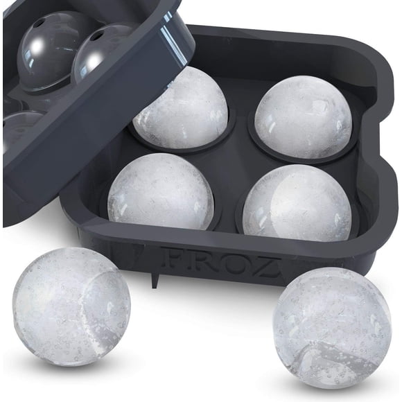 Bandeja de hielo BRENSTEN de silicona – capacidad de bolas de 4,5 cm