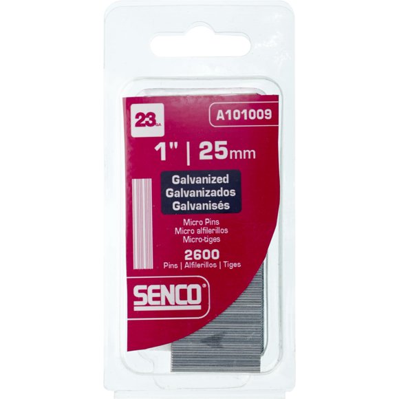 Micropins Senco A101009, calibre 23 x 25 mm, electrogalvanizado