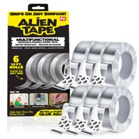 Cinta Adhesiva De Doble Cara Alien Tape Heavy Duty Nano De 42 Pies, 6 Rollos