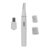 Ioensy - Afeitadora De Nariz Trimmer 2 En 1 Lavable Clipper Portátil Para Removedor De Mujeres Blanco