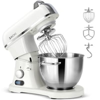 Batidora De Pie Zacme 8.4Qt 800W Commercial Con Cuenco De 8 Litros Y Accesorios