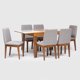 thumbnail image 1 of Juego De Comedor Junior 6 Sillas Extensible Natural - Blanco, 1 of 12