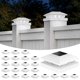 thumbnail image 1 of Luces solares para tapa de poste APONUO 4x4/5x5 IP64 - Pack de 24, 1 of 6