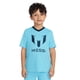 thumbnail image 1 of Remera Messi para niños con cuello en V, manga corta, azul aire, talle 4, 1 of 4
