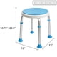 thumbnail image 4 of Taburete de ducha Vaunn Medical, ajustable y giratorio, apto para la FSA/HSA, 4 of 6