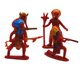 thumbnail image 1 of 4 Piezas Simulación Vaquero Personas Figuras Dise?o Modelo Indio Figuras De Acción, 1 of 5