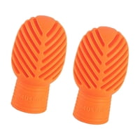 Magideal - Set De 2 Protectores Para Baquetas De Tambor, Accesorios Silenciosos De Percusión , Naranja