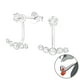 thumbnail image 1 of Aros Colgante Plata 925 Geometrico Con Circonita Cubica Y Cristal Plateado, 1 of 2