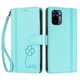 thumbnail image 3 of Funda Cartera Trébol para Xiaomi Redmi Note 10 4G/10S con Ranuras Tarjetas y Carga Inalámbrica Verde menta, 3 of 6