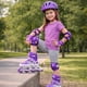 thumbnail image 2 of Patines En Linea Ajustables Roller Morado Rueda Led Niñas, 2 of 6
