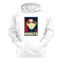 Genérico - Polerón Canguro Naruto Blanco Talla Xl Unisex
