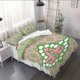 thumbnail image 1 of 3pcs Alpha Kappa Alpha Logo Duvet Cover Set - Bedding Set 1 * Comforter + 2/1 Pillowcases No Filling Included, 1 of 5