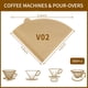 thumbnail image 2 of Filtros de café PADELE, 300 piezas, tamaño 02 para 1 a 4 tazas, naturales, 2 of 6