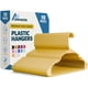 thumbnail image 1 of Juego de 10 perchas Lifemaster de plástico resistente, color amarillo, 1 of 9
