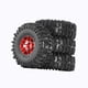 thumbnail image 1 of 4pcs 1/18 1/24 Neumáticos Rc Neumáticos De Rally De Agarre Para Scx24 Fcx24 Camiones De Automóviles Rojos, 1 of 5