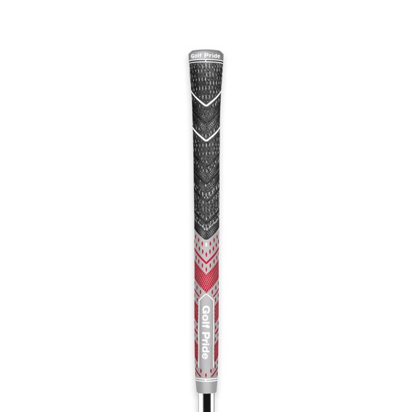 Golf Club Grip Golf Pride MCC Plus4 Hybrid, tamaño mediano, gris/rojo