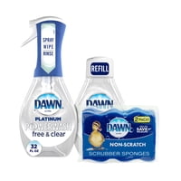 Spray Para Platos Dawn Free & Clear Powerwash De 16 Onzas Con Relleno Y Esponja